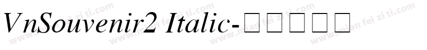 VnSouvenir2 Italic字体转换